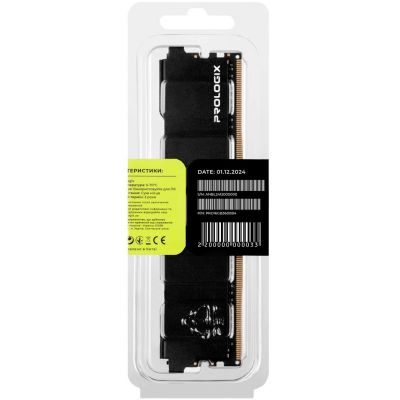 Модуль памяти для компьютера DDR4 16GB 3600 MHz Black Prologix (PRO16GB3600B4) | Зображення 4