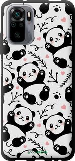 Чохол на Xiaomi Redmi Note 10S Панди "4318b-2577-2448"