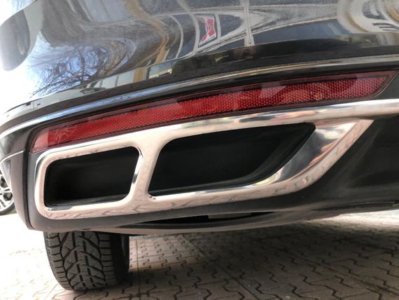Накладки на глушник Carmos SD/SW (2019-2024, 3 шт, нерж) для Volkswagen Passat B8 рр | Зображення 2