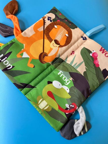 Развивающая книжка-шуршалка 668-230(Wild animal) английские слова | Зображення 3