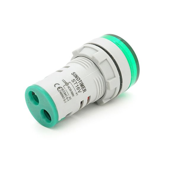 Цифровий вольтметр ST16V, діапазон вимірювань 60-500V, Green | Зображення 2