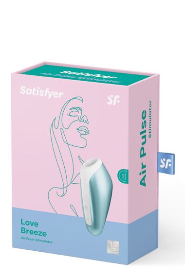 Вакуумний кліторальний стимулятор Satisfyer Love Breeze Sucking, блакитний sexstyle | Зображення 1