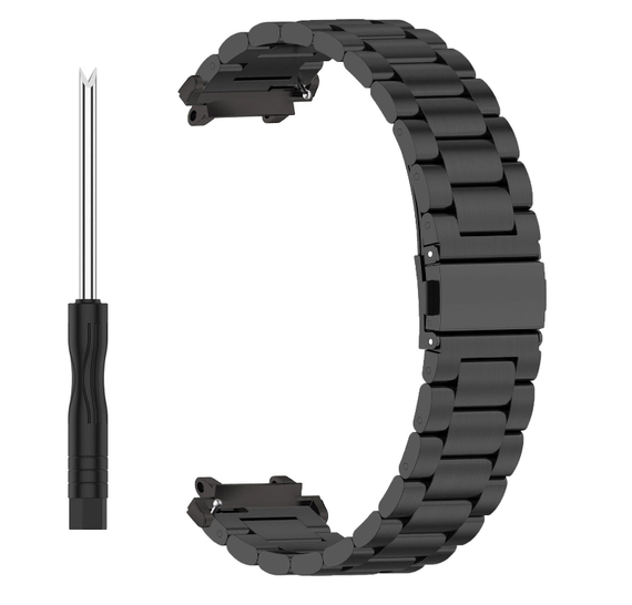 Металевий ремінець Primolux для годинника Xiaomi Amazfit T-Rex 2 - Black | Зображення 2