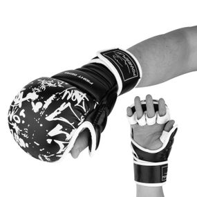 Рукавички для Karate PowerPlay 3092KRT Чорні-Білі S