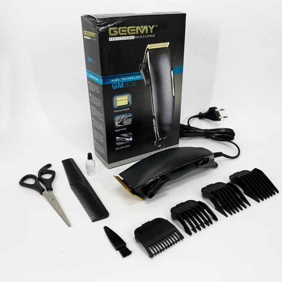 Электрическая аккумуляторная машинка для стрижки, Подстригательная машинка, Электромашинка для волос QC-31 | Зображення 7