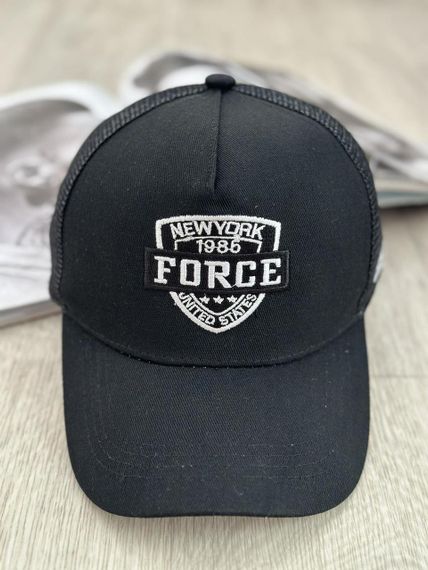Кепка тракер із сіточкою Forge NY  Чорний з жовтим  56-61р (8094) | Зображення 4