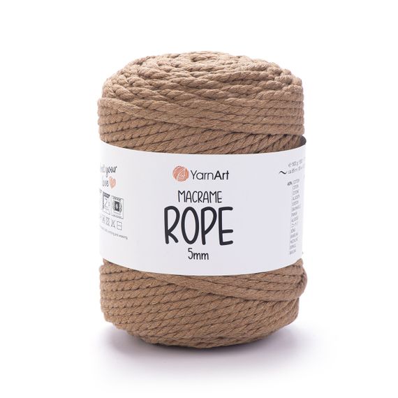 Пряжа YarnArt Macrame Rope 5 мм 788 бавовняний шнур для макраме, панно та кашпо