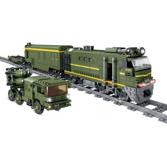 Конструктор ZIPP Toys Потяг DF2159 з рельсами, зелений на радіокеруванні (98252) | Зображення 1