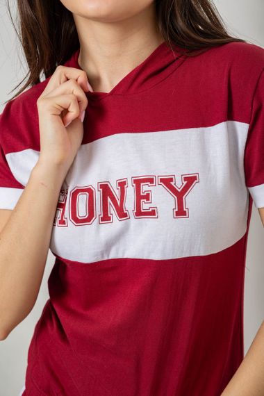 Піжама жіноча, колір бордовий, 243R1488-006 | Зображення 4