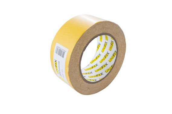 Лента клейкая двухсторонняя на тканевой основе 50мм*25м UNIFIX | Зображення 1
