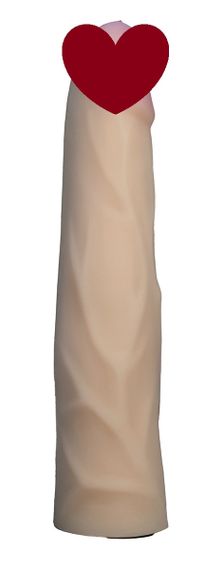 Насадка для страпона телесная EGZO Ciberskin NSTR15 ( 17 см х 3,7 см ) sexstyle