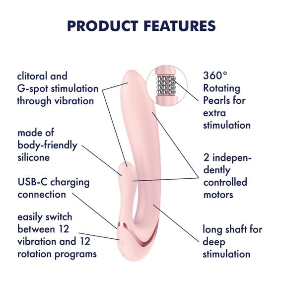 Вібратор-кролик Satisfyer Pearl Bunny 3 Sex Aura | Зображення 6