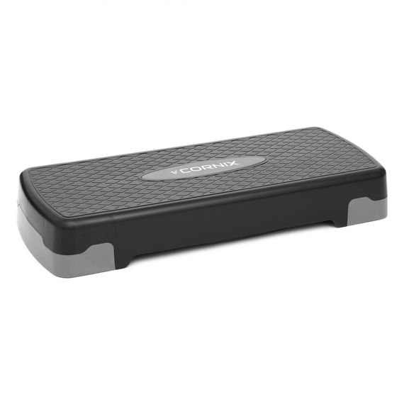 Степ-платформа 2-ступінчаста Cornix 68 х 28 х 10-15 см XR-0189 Black/Grey