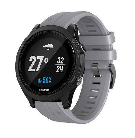 Силіконовий ремінець Primo для годинника Garmin Forerunner 935 / Forerunner 945 - Grey