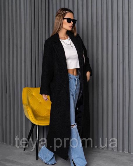Пальто колір чорний розміри S, XL, XXL, 3XL, M, L FI_008883 | Зображення 1