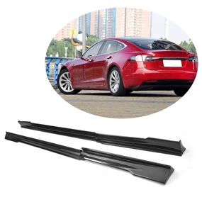 Накладки на Пороги V2 (2014-2021, Карбон) для Tesla Model S 2012– гг