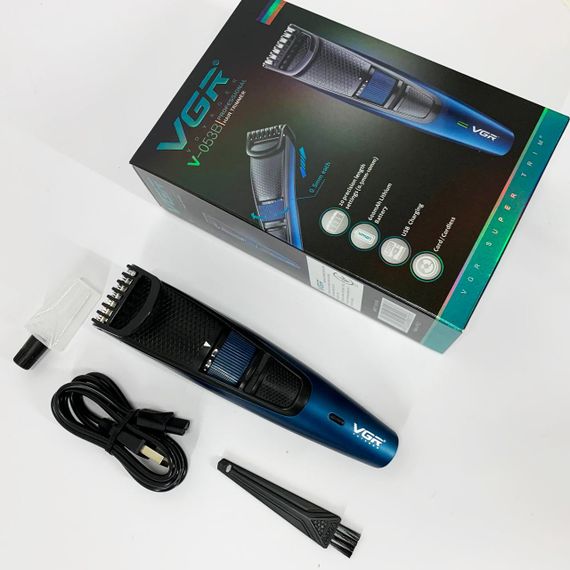 Електрична машинка тример для волосся і бороди VGR-053, Електрична машинка для стрижки побутова XK-60 | Зображення 6