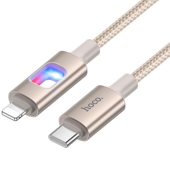 Дата кабель Hoco U144 New Type-C to Lightning 27W (1.2m) Gold | Зображення 2