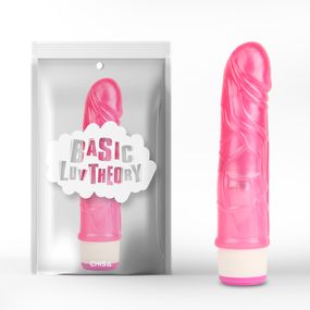 Вібратор реалістичний на батареях Chisa Basic Luv Theory Stud Rod, рожевий, 17.5 см Sex Aura