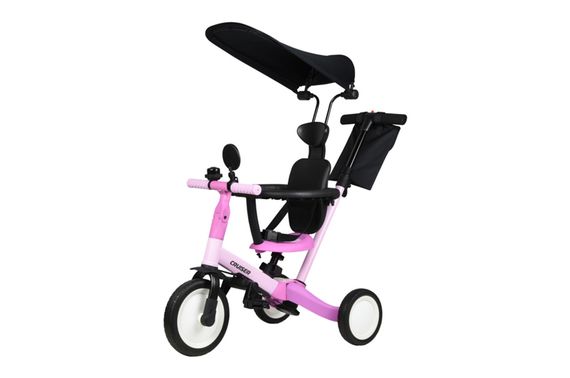 Біговел Tri-cycle 5in1 Cruiser Versa pink трансформер з дашком
