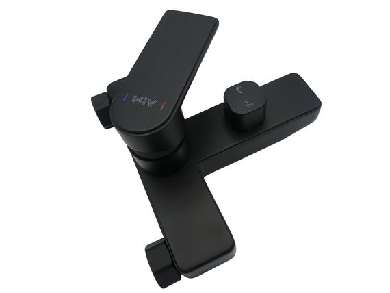 Змішувач для ванни латунь AIM чорний матовий DG00731 (matte black) | Зображення 5