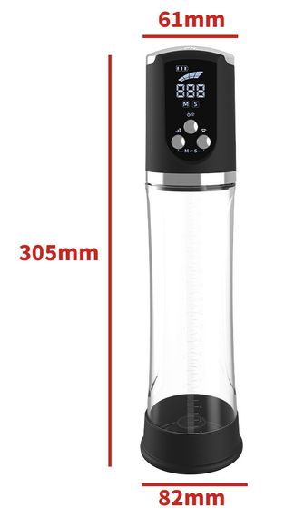 Водонепроникна, автоматична вакуумна помпа із зарядкою від USB CANWIN Water Pump LCD, P468AU sexstyle | Зображення 5
