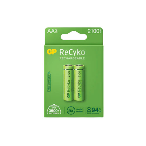 Акумулятор AA/HR06 2100mAh (бл-2шт) GP ReCyko New desing