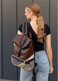 Жіночий рюкзак Sambag RENEDOUBLE шоколадний 37 х 31 х 14 см (27151120r)