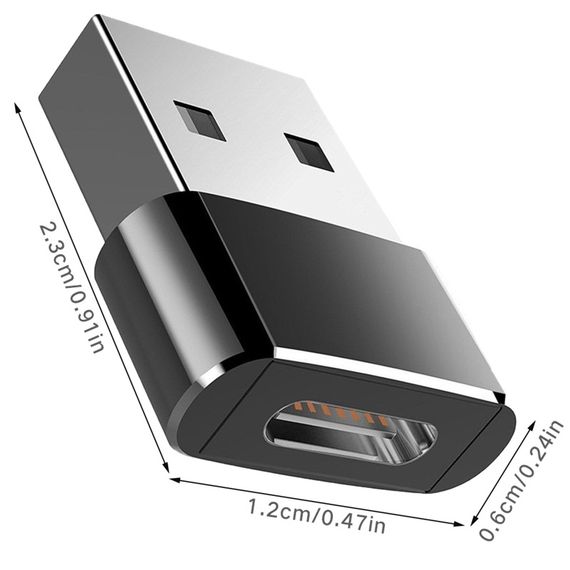 Перехідник USB-C Female на USB-A Male для смартфона Addap UC2A-01, портативний OTG адаптер (0032) | Зображення 5