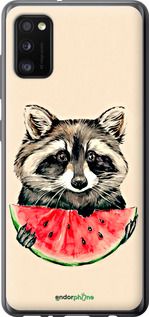 Чохол на Samsung Galaxy A41 A415F Єнотик з кавуном "4605u-1886-2448"