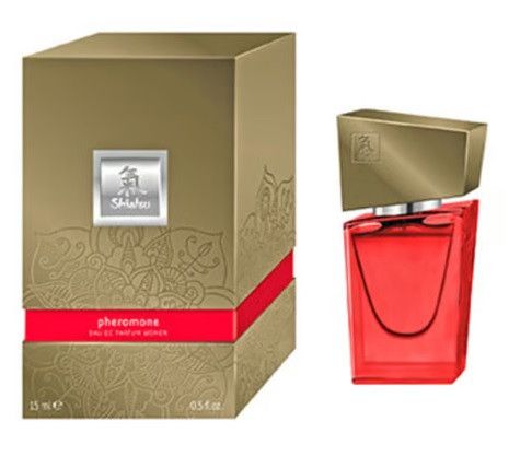 Духи з феромонами жіночі SHIATSU Pheromone Fragrance women red 15 ml | Зображення 1