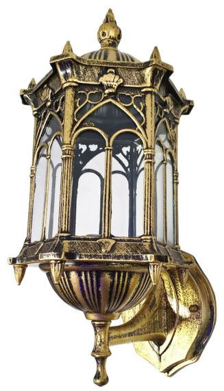 Ліхтар вуличний настінний 26084 Золото 35х14х19 см. | Зображення 4