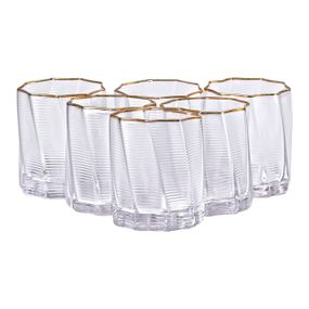 Набір із шести склянок об'ємом 300 мл для лимонаду, соку та коктейлів HP-16-16
