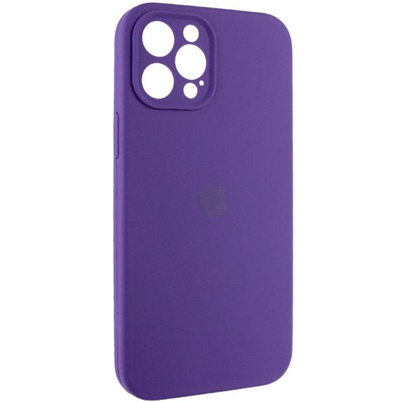 Чехол Silicone Case Full Camera Protective (AA) для Apple iPhone 12 Pro (6.1") Фиолетовый / Amethyst | Зображення 1