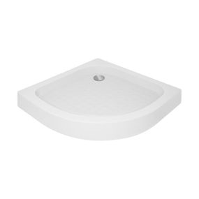 Lidz Душевой поддон KAPIELKA ST80x80x14 низкий, полукруглый, диаметр слива 52 мм