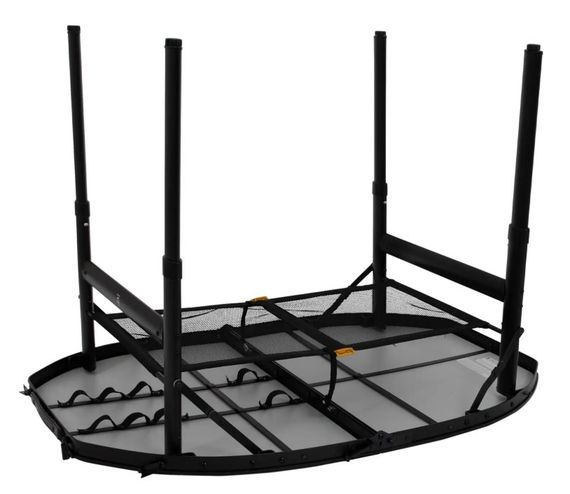 Стіл Bo-Camp Woodbine Oval 100x70 cm Black/Wood look (1404185) | Зображення 3