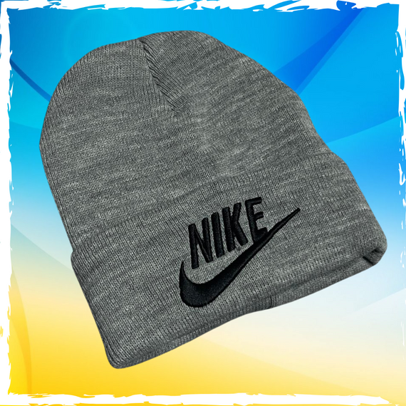 Шапка брендовая универсальная Nike, Найк. Шапка мужская, женская, подростковая, детская | Зображення 4