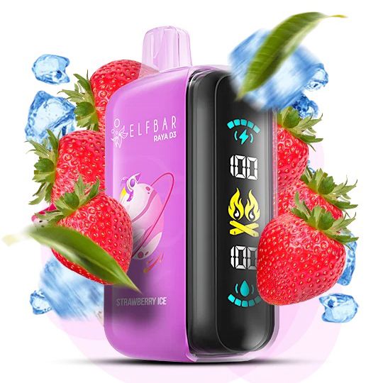 Elf Bar Raya D3 25000. Полуниця (Strawberry Ice)