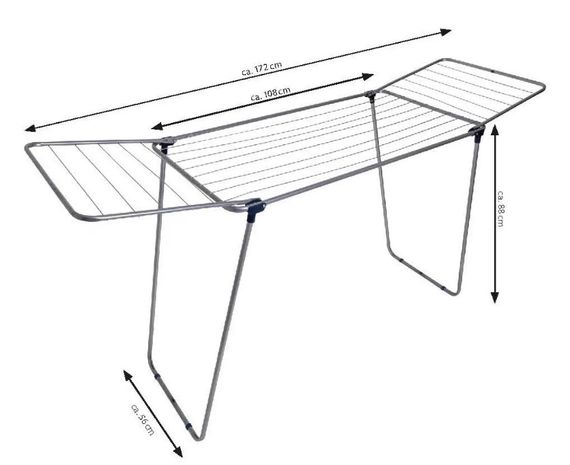 Сушарка для білизни підлогова Casa Si Merkur Pure 18m Silver (CS92235S04C) (DAS302407) | Зображення 2