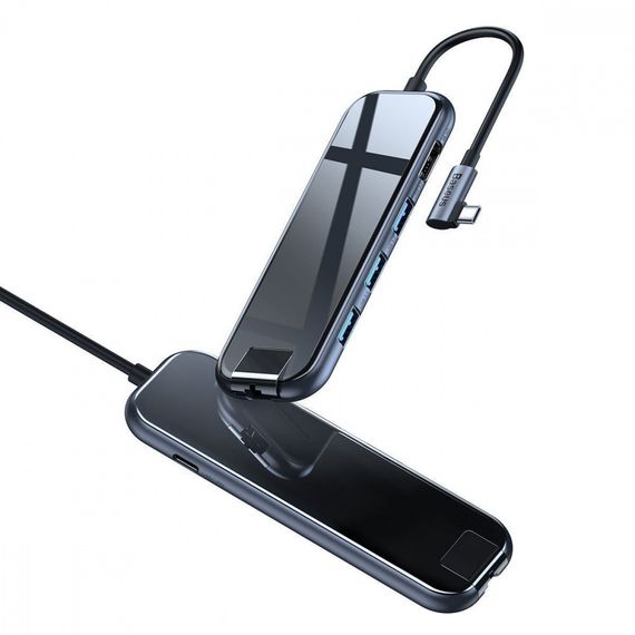 USB-Хаб Baseus Multi-functional (Type-C to 3xUSB3.0+HD4K+RJ45+PD) | Зображення 4
