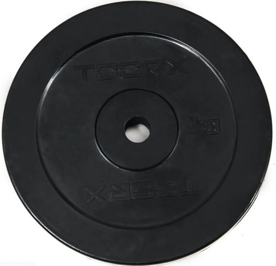 Диск для штанг і гантелей Toorx 1 кг 25 мм Чорний (DGG-1)