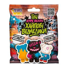 Игрушка-сквиш SQ027 TIKI WIKI – ТИКИЕ ХАЙПОВЫЕ МИШКИ, Цена за 1 штуку, в пакете