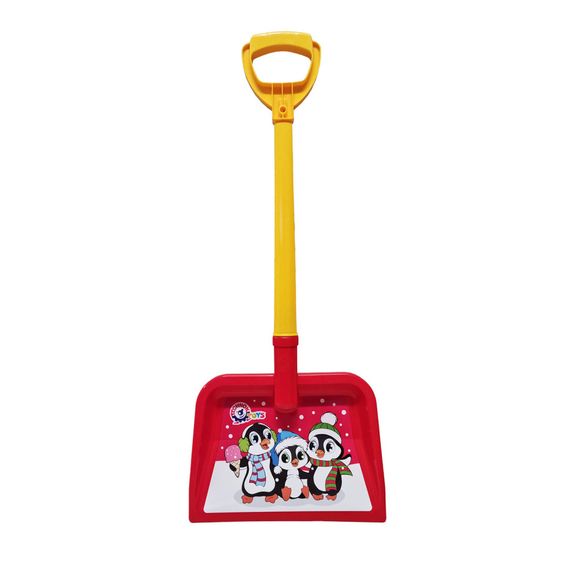 Лопата пластиковая детская А Технок 3398TXK-9-10 с наклейкой Пингвины