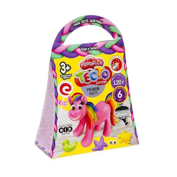 Набор креативного творчества "Master Do" TMD-04-01…06, 6 цветов теста Пони