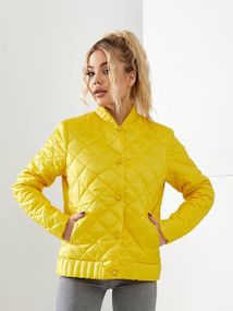 Куртка з ефектом стьобання, арт.310, жовтий