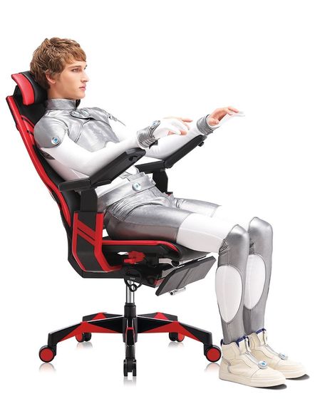 Кресло геймерское Comfort Seating GeniDia GAMING (M-GN-BB-HAL-ML-WT) эргономичное | Зображення 3