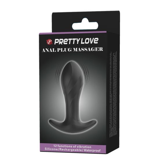 Анальна пробка - Pretty Love Anal Plug Massager Black | Зображення 7