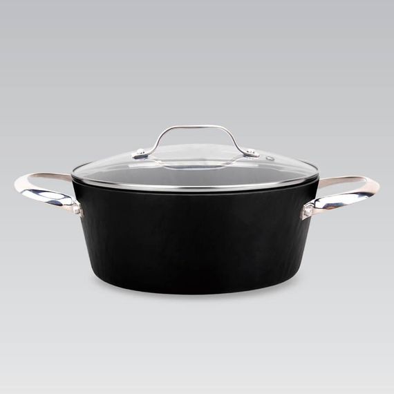 Каструля Maestro MR-4420, 2.2 л, 20 см, алюмінієва з кришкою та антипригарним покриттям