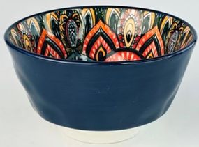 Салатник Olens Мальований 8030-447 12х6.5 см 300 мл чорний