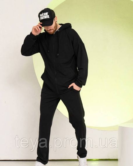 Спортивний костюм колір чорний розміри L, 3XL, S, M, XXL, XL FI_009543